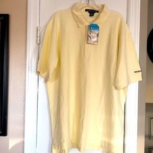 Yellow shirt sleeve polo